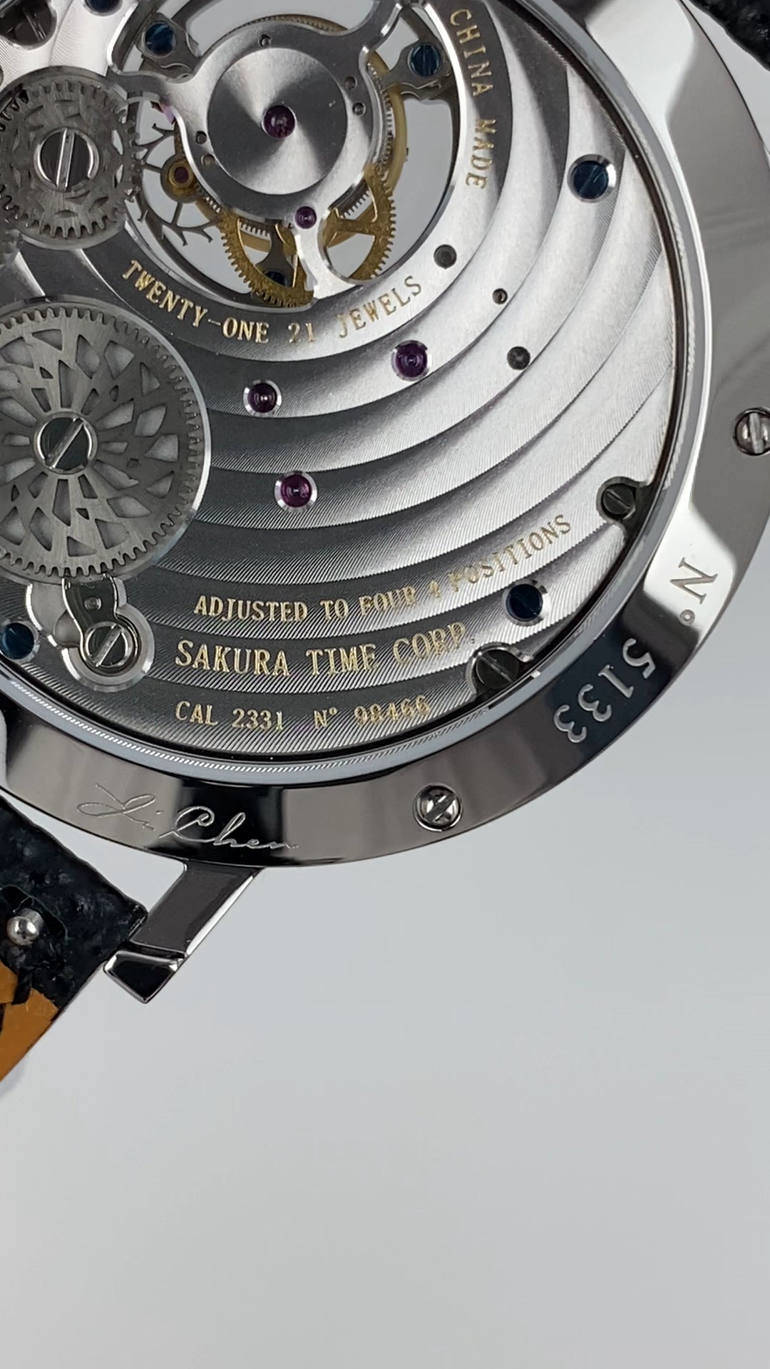 Mark Chen 05S · domed · blue goldstone