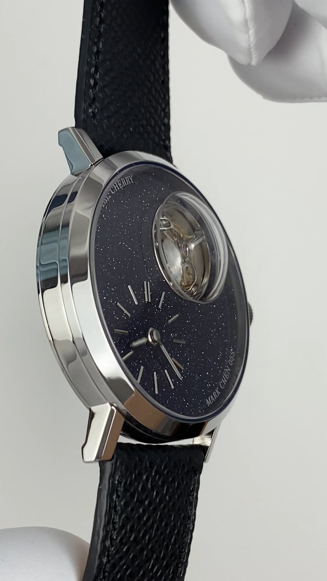 Mark Chen 05S · domed · blue goldstone