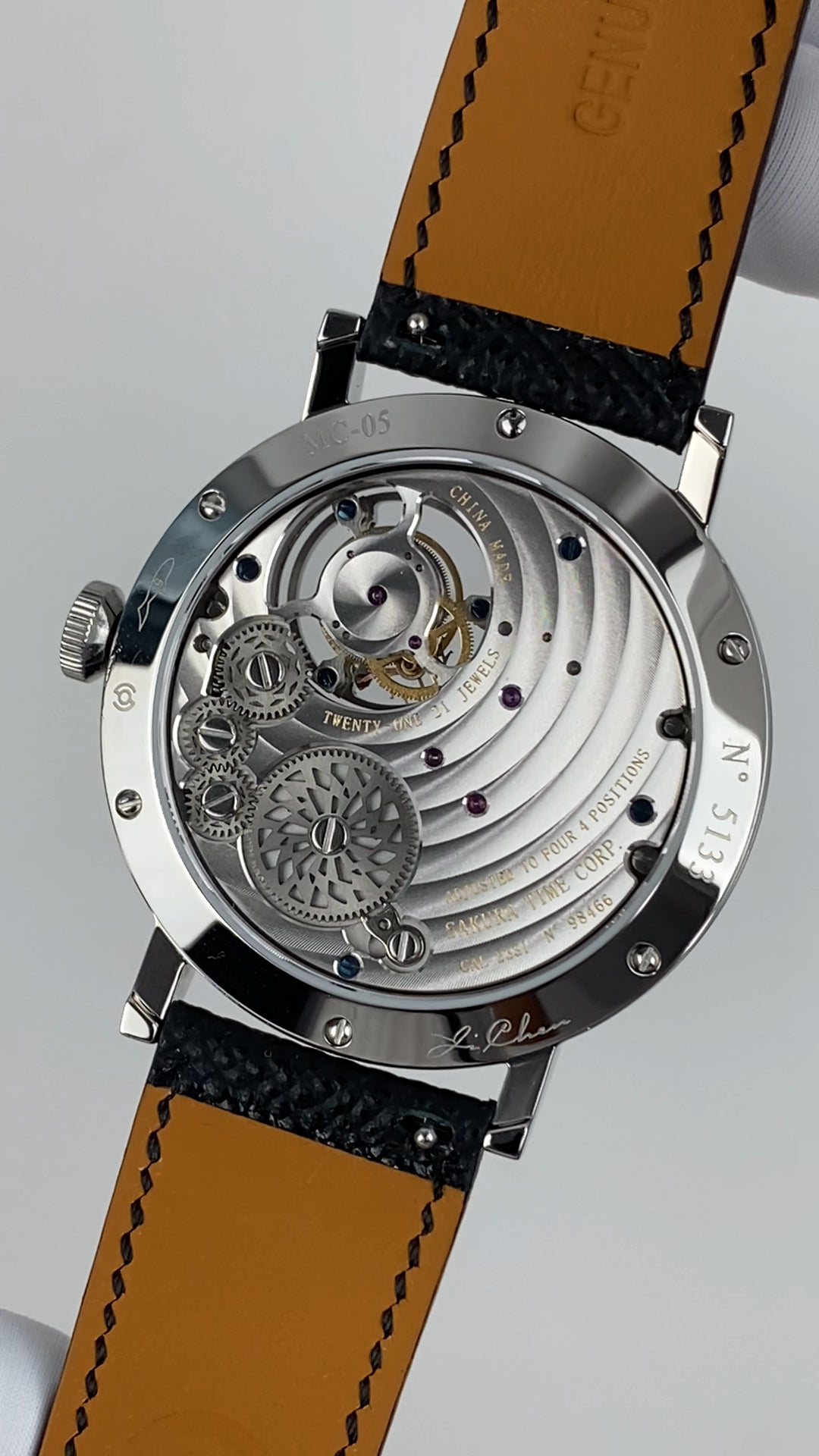 Mark Chen 05S · domed · blue goldstone